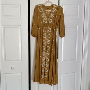 Free People Yellow Dress Size XS